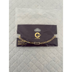 Luxe by Claire's 18K Gold Plated Cubic Zirconia Bracelet